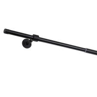 TYČ NA ZÁVĚSY S PŘÍSLUŠENSTVÍ   - černá, Basics, kov (400/8/3,3cm)