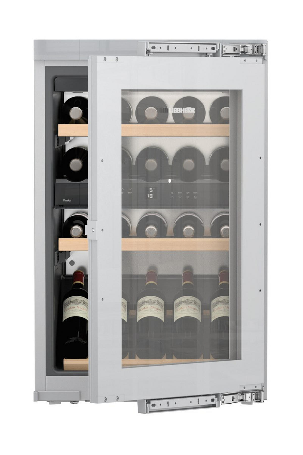 WEINKÜHLSCHRANK EWTDF1653-21  - Silberfarben, Basics, Glas/Kunststoff (56-57/87,4-89/55cm) - Liebherr