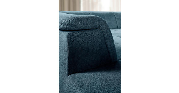 WOHNLANDSCHAFT  in Chenille Dunkelblau  - Dunkelblau/Grau, KONVENTIONELL, Kunststoff/Textil (188/340/240cm) - Carryhome