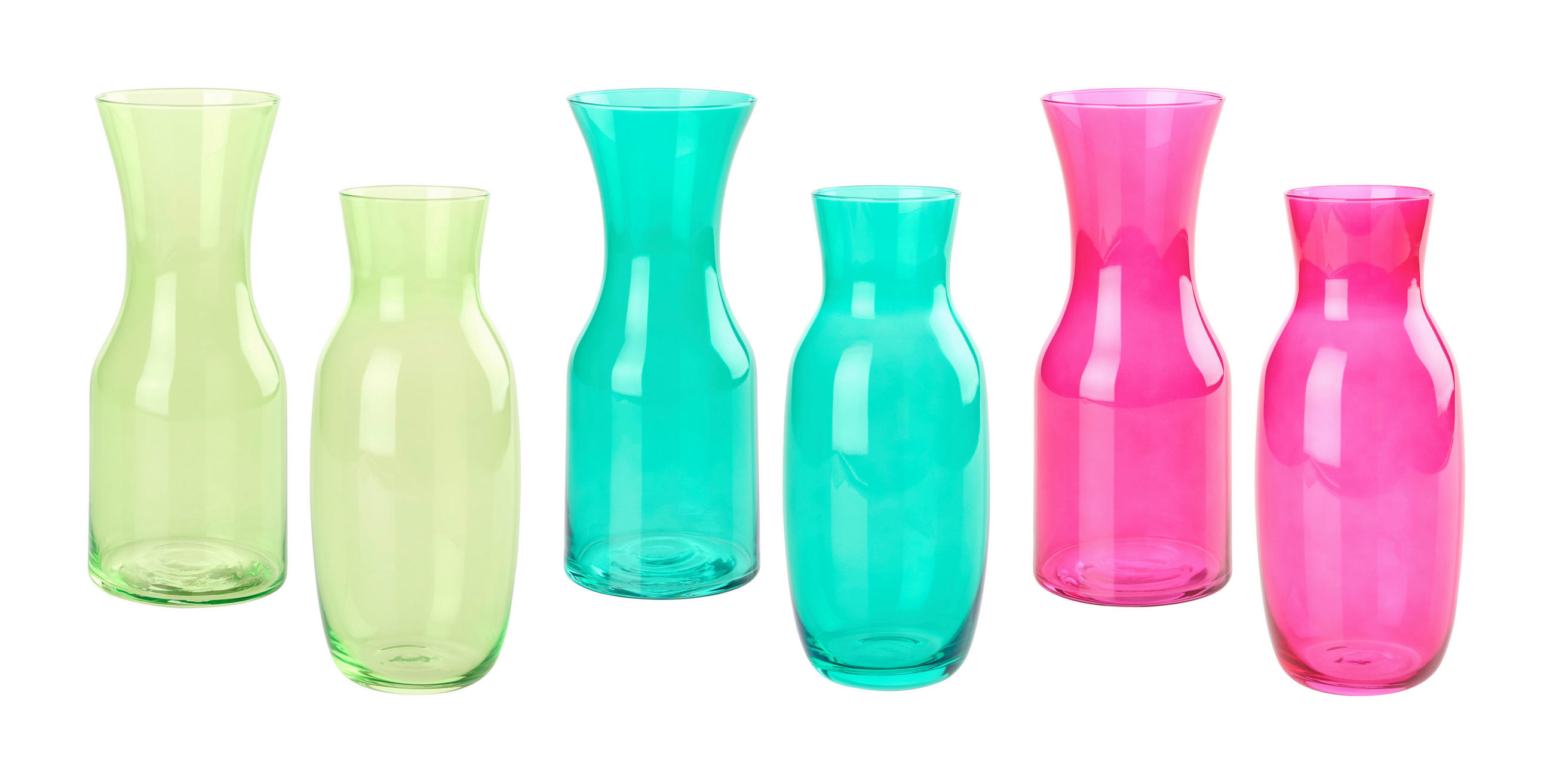 VASE  - Smaragdgrün/Limette, LIFESTYLE, Glas - Ambia Home