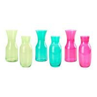 VÁZA, sklo,  - limetková/magenta, Lifestyle, sklo - Ambia Home