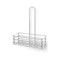 KOŠARICA ZA TUŠ - barve nerjavečega jekla, Design, kovina (25,5/31,8/14cm) - Zack