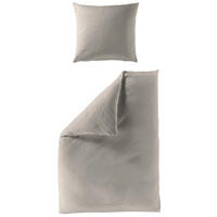 BETTWÄSCHE Makosatin 155/220 cm  - Taupe, KONVENTIONELL, Textil (155/220cm) - Bierbaum