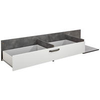 BETTKASTEN Grau  - Grau, MODERN, Holzwerkstoff (150/22/53cm) - Xora