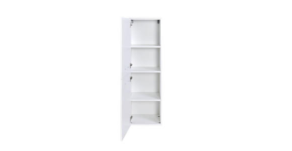 MIDISCHRANK 40/130/35 cm  - Chromfarben/Weiß, KONVENTIONELL, Holzwerkstoff/Metall (40/130/35cm) - Xora