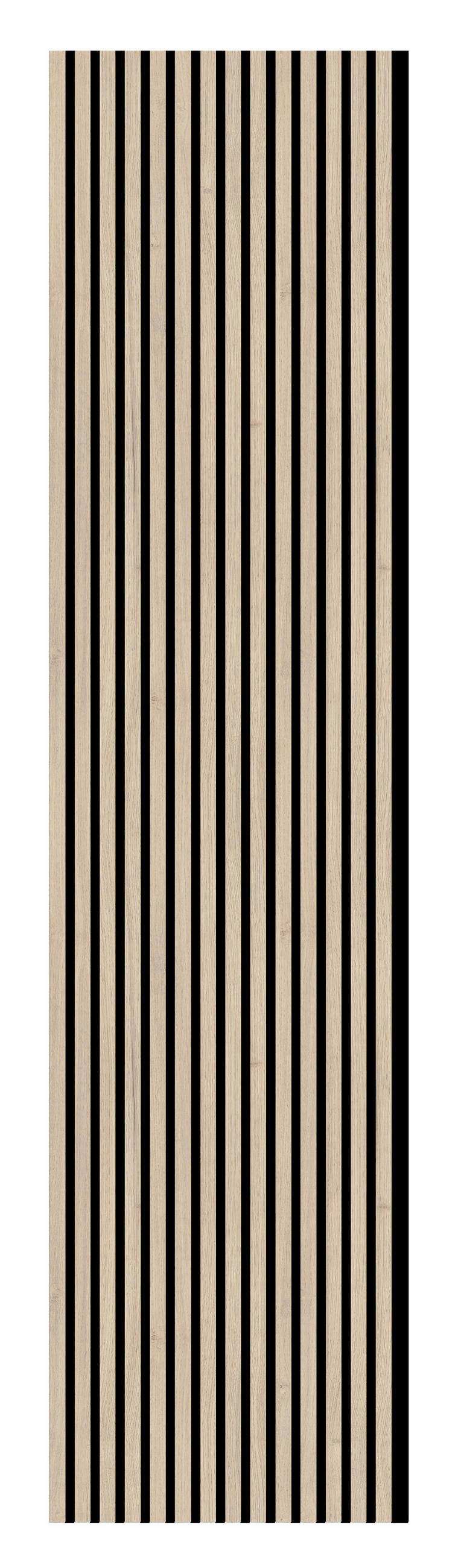 AKUSTIKPANEEL Eiche Hell 3-seitig foliert 57.25/1.9/267 cm  - Eichefarben, KONVENTIONELL, Holzwerkstoff/Textil (57.25/1.9/267cm)