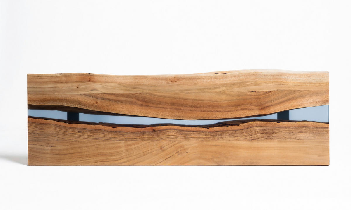 KONSOLENTISCH in Holz, Metall, Kunststoff 120/37/78 cm    - Schwarz/Akaziefarben, LIFESTYLE, Holz/Kunststoff (120/37/78cm) - Landscape