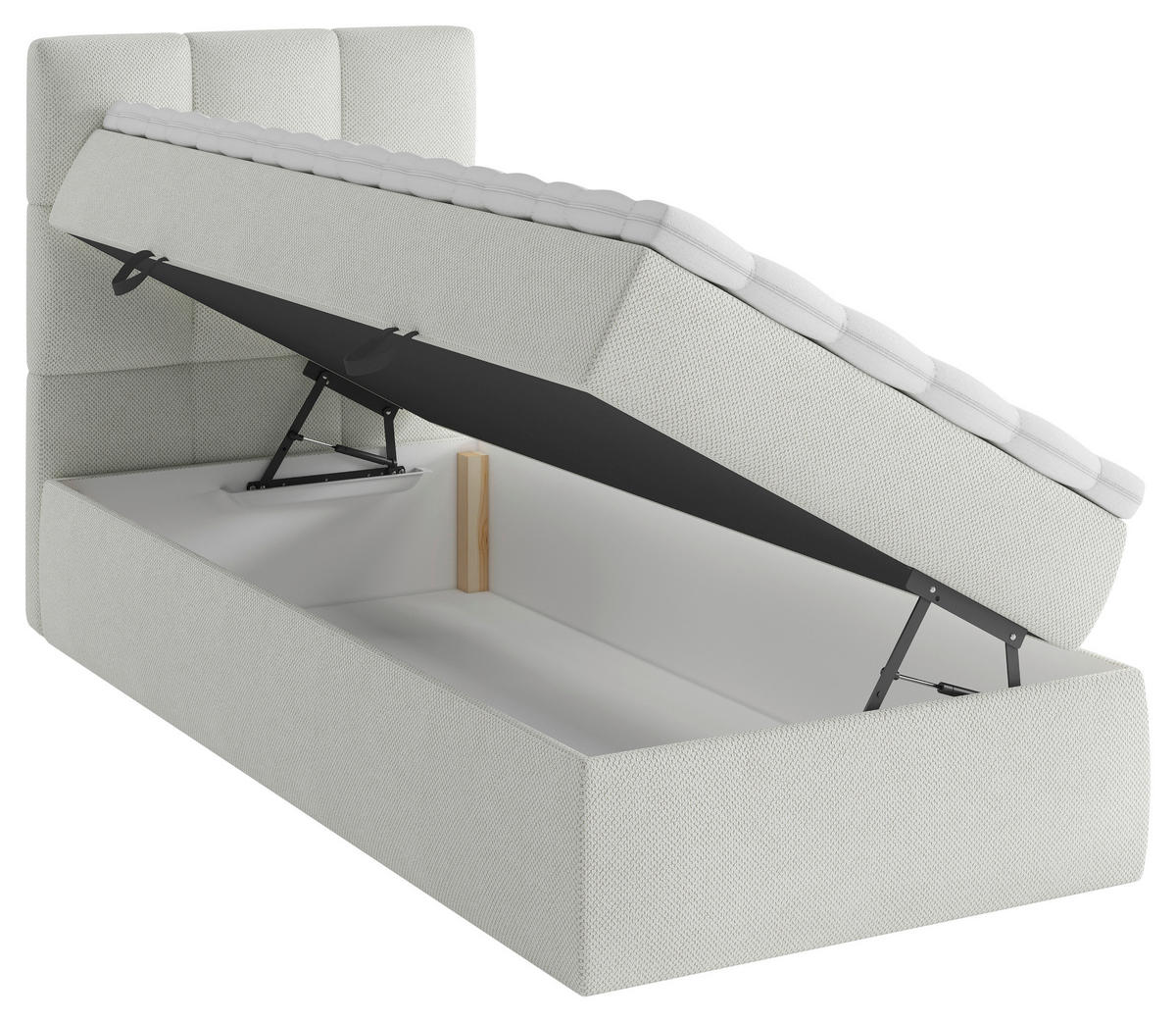 BOXBETT 90/200 cm  in Weiss  - Weiss, Modern, Holz/Holzwerkstoff (90/200cm) - MID.YOU
