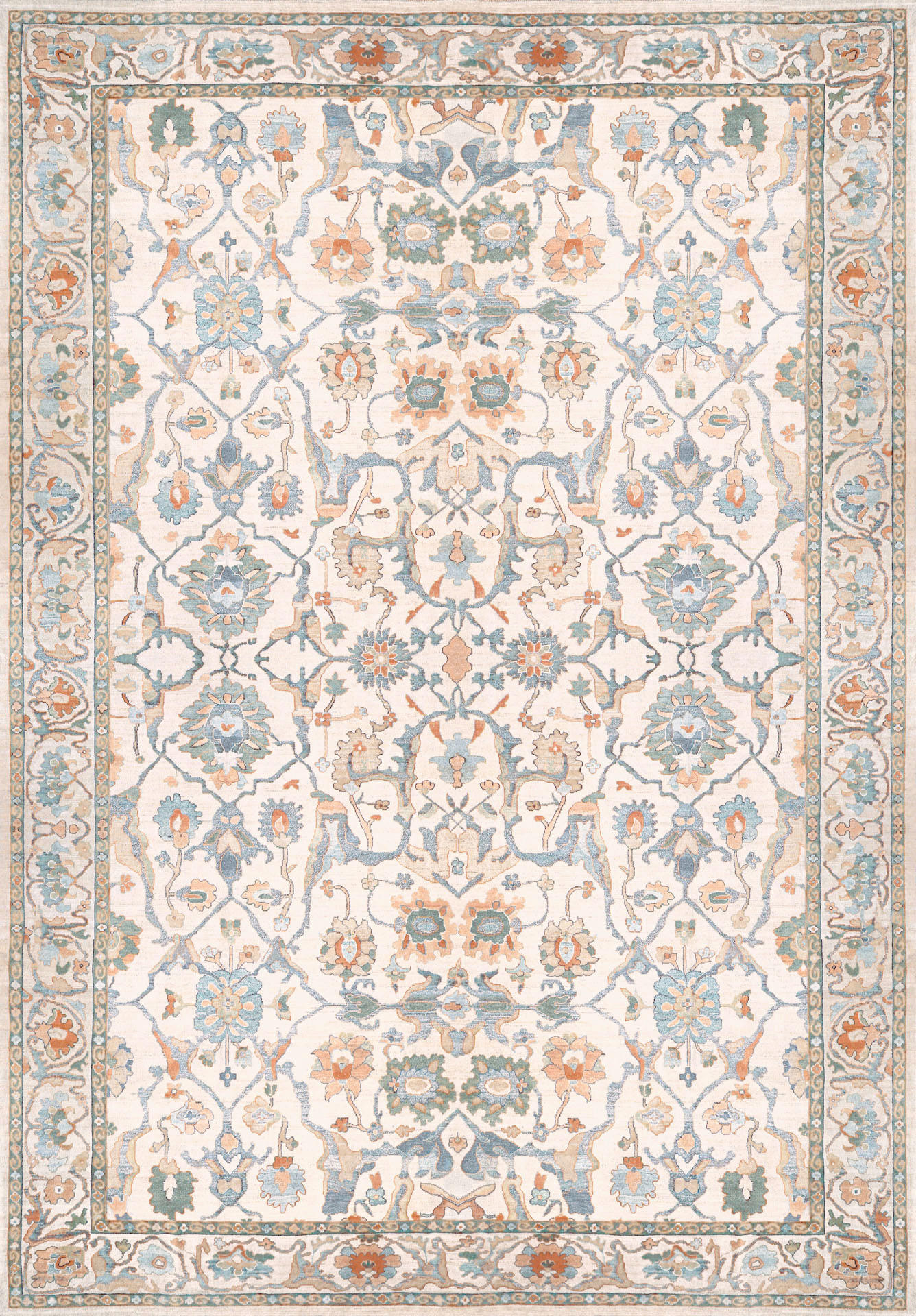 VINTAGE-TEPPICH Living Zaveran 160/230 cm  in Terracotta, Perlmutt, Graublau  - Graublau/Perlmutt, LIFESTYLE, Kunststoff/Textil (160/230cm) - Lindorug