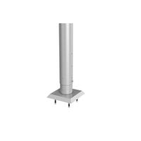 STEHER FÜR SICHTSCHUTZ - Silberfarben, Basics, Metall (8,5/96,5/8,5cm) - Biohort