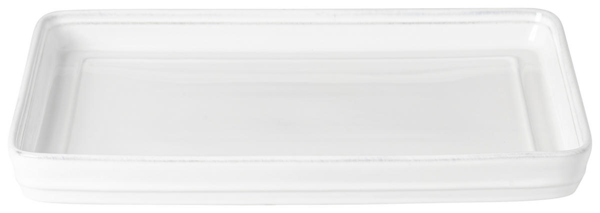 TABLETT Keramik  - Weiß Hochglanz, Basics, Keramik (30,1/22,5/3,2cm) - Costa Nova