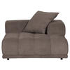 SOFAELEMENT in Plüsch Braun  - Schwarz/Braun, KONVENTIONELL, Kunststoff/Textil (125/66/155cm) - Carryhome
