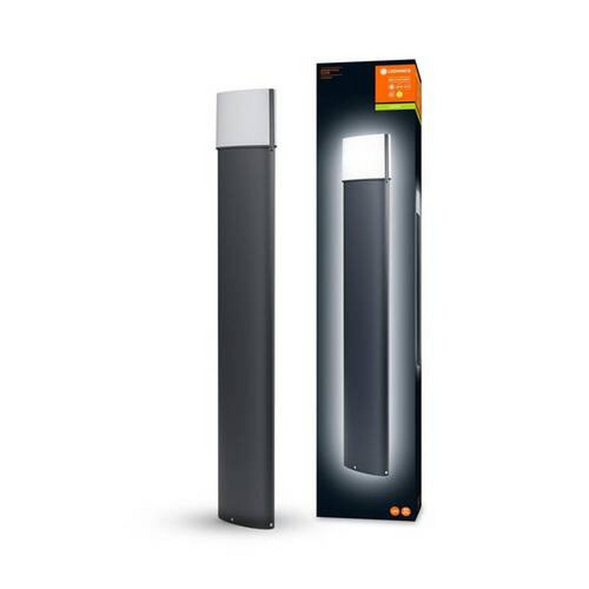AUßENSTEHLEUCHTE Endura Style 20,5/18,5/9,4 cm   - Schwarz, Design, Kunststoff/Metall (20,5/18,5/9,4cm) - Ledvance