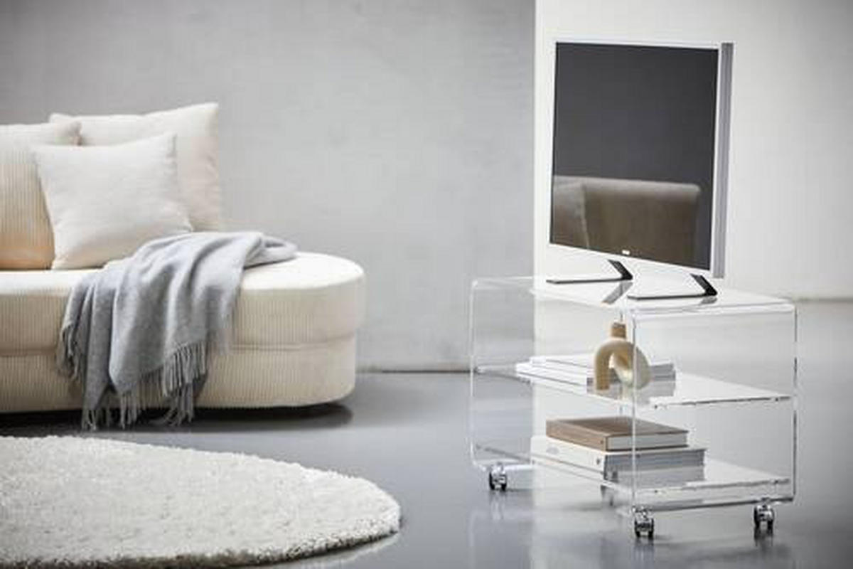 TV-ELEMENT - Klar, Design, Kunststoff (80/50/40cm)