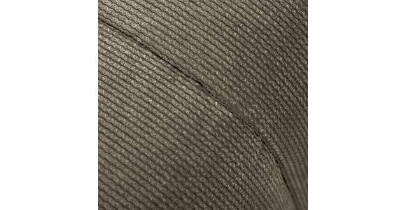 HOCKER in Textil Dunkelbraun  - Dunkelbraun/Schwarz, Design, Kunststoff/Textil (43/50/43cm) - Novel