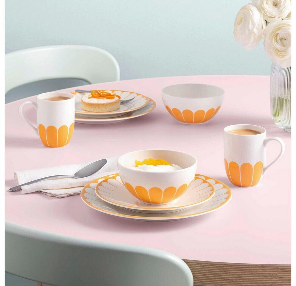 FRÜHSTÜCKSTELLER Fleur Soleil    21/2,5 cm  - Dunkelgelb/Weiß, Design, Keramik (21/2,5cm) - Villeroy & Boch