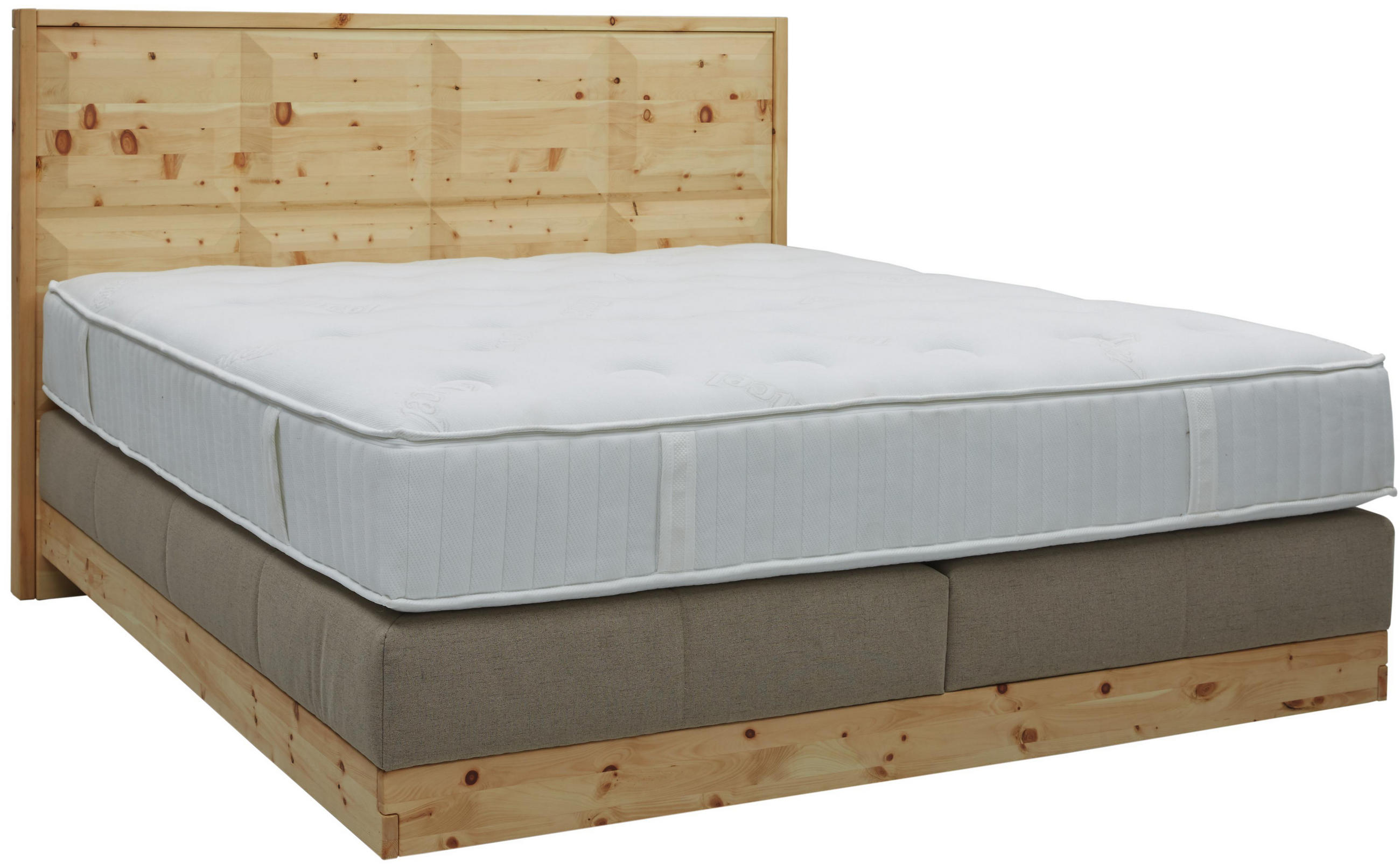 Boxspringbett 180/200 cm in Beige