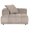 SOFAELEMENT in Flachgewebe Beige  - Beige/Schwarz, KONVENTIONELL, Kunststoff/Textil (125/66/155cm) - Carryhome
