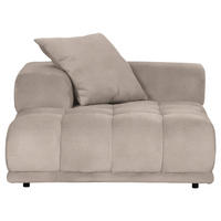 SOFAELEMENT in Flachgewebe Beige  - Beige/Schwarz, KONVENTIONELL, Kunststoff/Textil (125/66/155cm) - Carryhome