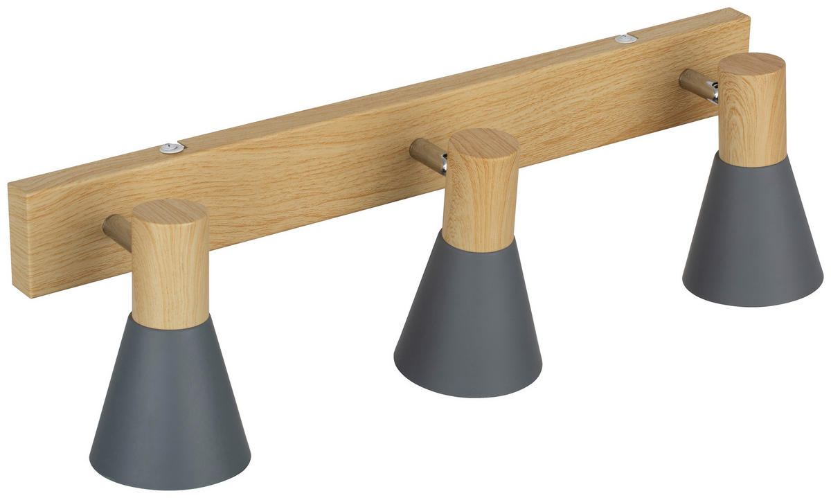 DECKENLEUCHTE    50/11,5/12,5 cm  - Grau, Trend, Metall (50/11,5/12,5cm) - Novel