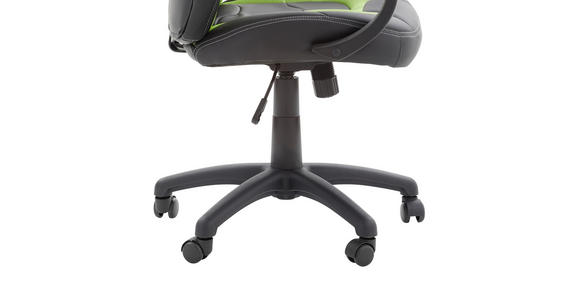 GAMINGSTUHL Grün, Schwarz Metall, Kunststoff, Textil   - Schwarz/Grün, Design, Kunststoff/Textil (61/110-120/63cm) - Carryhome