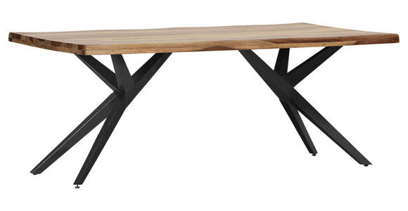 TISCHPLATTE      - Sheeshamfarben, Design, Holz (200/100/5cm) - Landscape