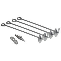 VERANKERUNGSSET A030.077.00  - Grau, KONVENTIONELL, Metall (22/13/18cm) - Ambia Garden