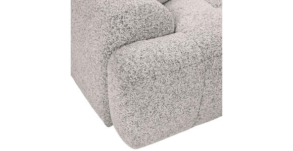 Ecksofa mit Funktion Grau Flachgewebe Zierkissen, Rückenkissen, Bettkasten, Schlaffunktion, Rücken echt, Liegefläche im Originalstoff  - Schwarz/Grau, KONVENTIONELL, Kunststoff/Textil (277/190cm) - Carryhome