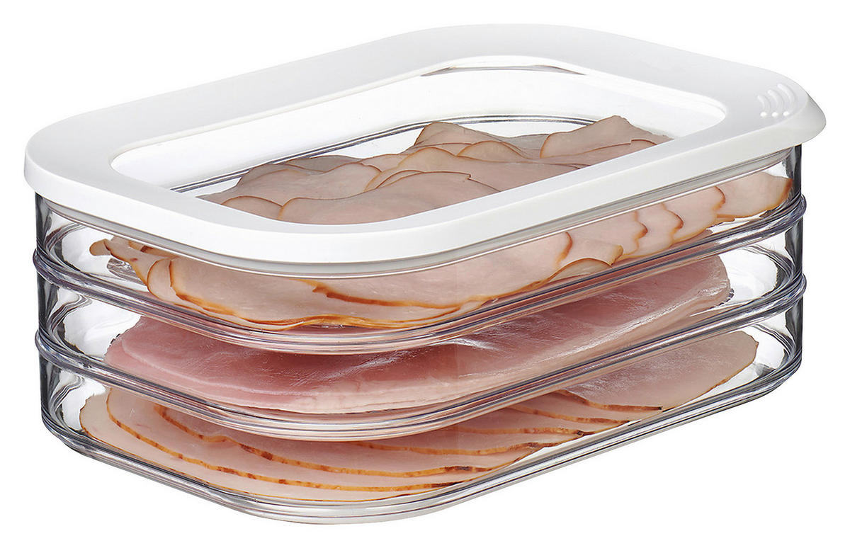 POSODA ZA SHRANJEVANJE  MODULA            - bela/prosojno, Basics, umetna masa (1,65l) - Mepal