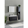 BADEZIMMER 3-teilig  in 90 cm  - Chromfarben/Weiß, Basics, Glas/Keramik (90cm) - Novel
