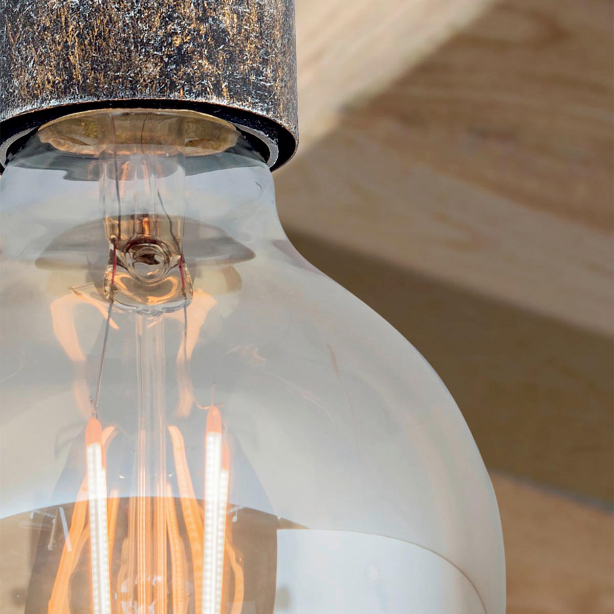 DECKENLEUCHTE Retro 8/8,5 cm   - Bronzefarben, LIFESTYLE, Metall (8/8,5cm)