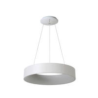 LED-HÄNGELEUCHTE Talowe 60/60/142 cm  - Weiß, Design, Metall (60/60/142cm) - Lucide