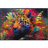 FUßMATTE 50/75 cm Leopy McLeopard  - Multicolor/Schwarz, Trend, Kunststoff/Textil (50/75cm) - wash+dry