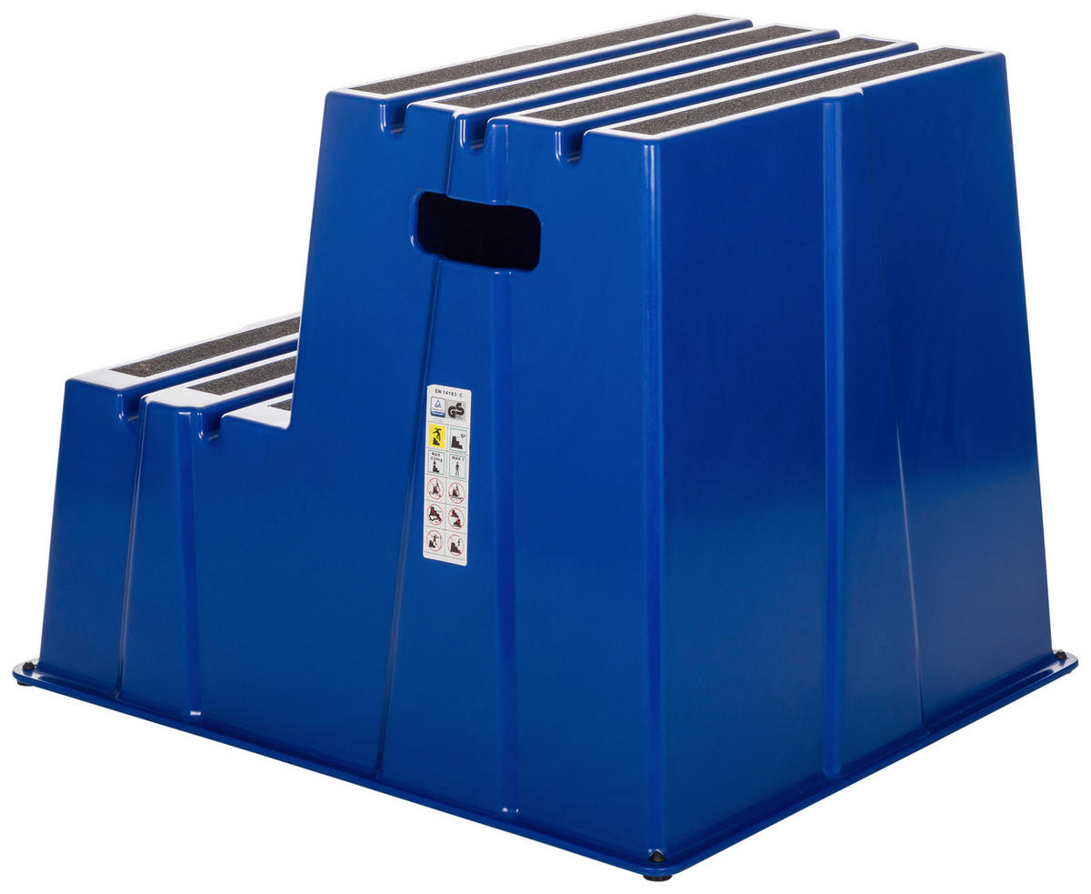 TRITTHOCKER Blau  - Blau, Basics, Kunststoff (57/51/65cm) - MID.YOU