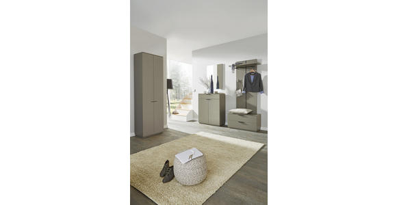 GARDEROBENBANK Fango, Naturfarben - Fango/Edelstahlfarben, Design, Metall (84/45/36cm) - Dieter Knoll