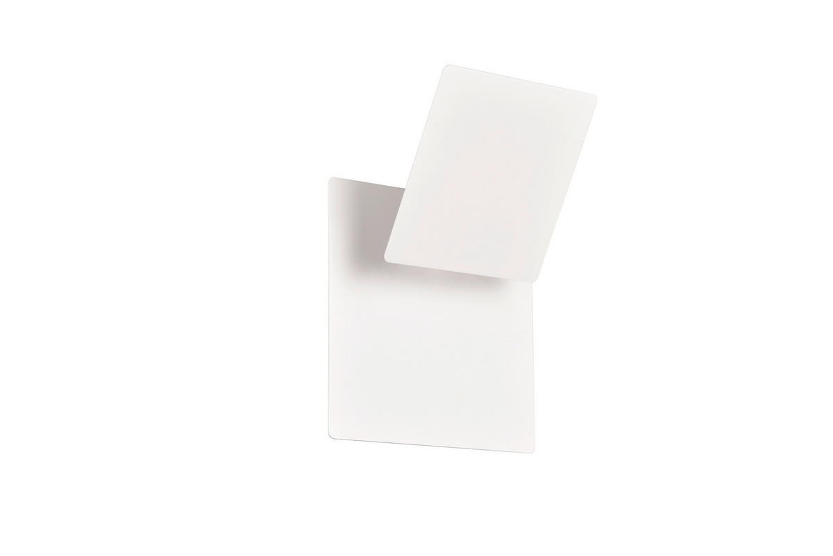 LED-WANDLEUCHTE - Weiss, Design, Metall (18/18/7.2cm) - Trio Leuchten