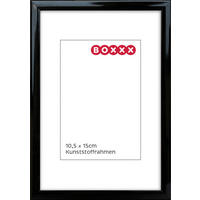 BILDERRAHMEN Schwarz  - Schwarz, Basics, Glas/Kunststoff (11,5/16/1,4cm) - Boxxx