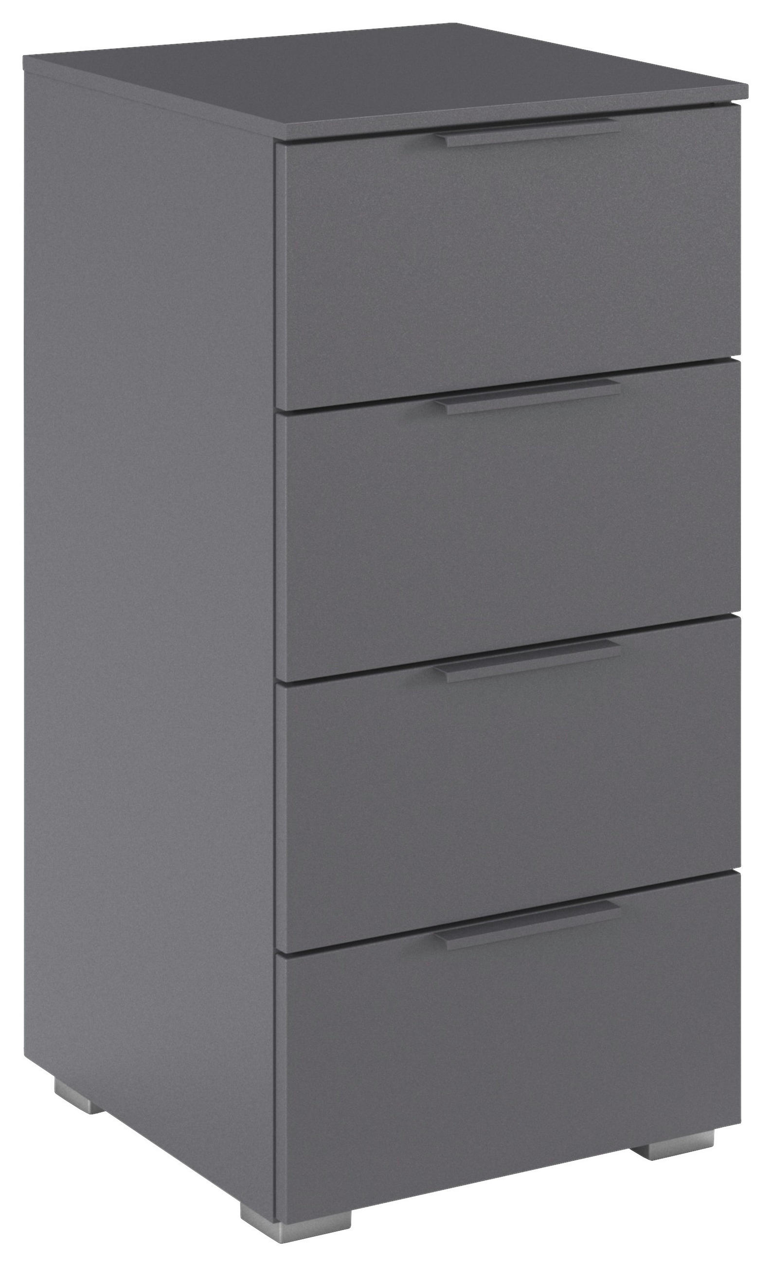 Rauch Möbel Nachtschrank Rauch Alabama Grau 40x81x42 cm
