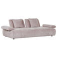 SCHLAFSOFA Chenille Rosa  - Schwarz/Rosa, KONVENTIONELL, Kunststoff/Textil (235-255/80/116-138cm) - Carryhome