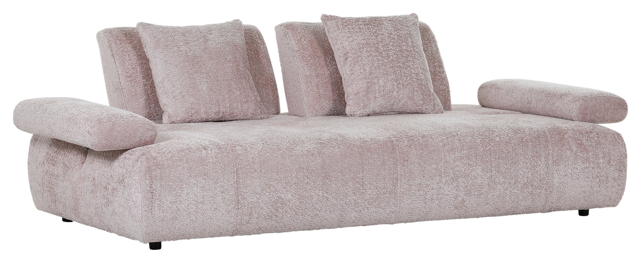 Thumbnail - Carryhome Schlafsofa, Rosa, Textil, 2-Sitzer, Füllung: Polyetherschaumkern, 235-255x80x116-138 cm, Kinder- & Jugendzimme...