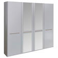 DREHTÜRENSCHRANK in Weiß - Eichefarben/Weiß, KONVENTIONELL, Glas/Holzwerkstoff (200/216/58cm) - Venda