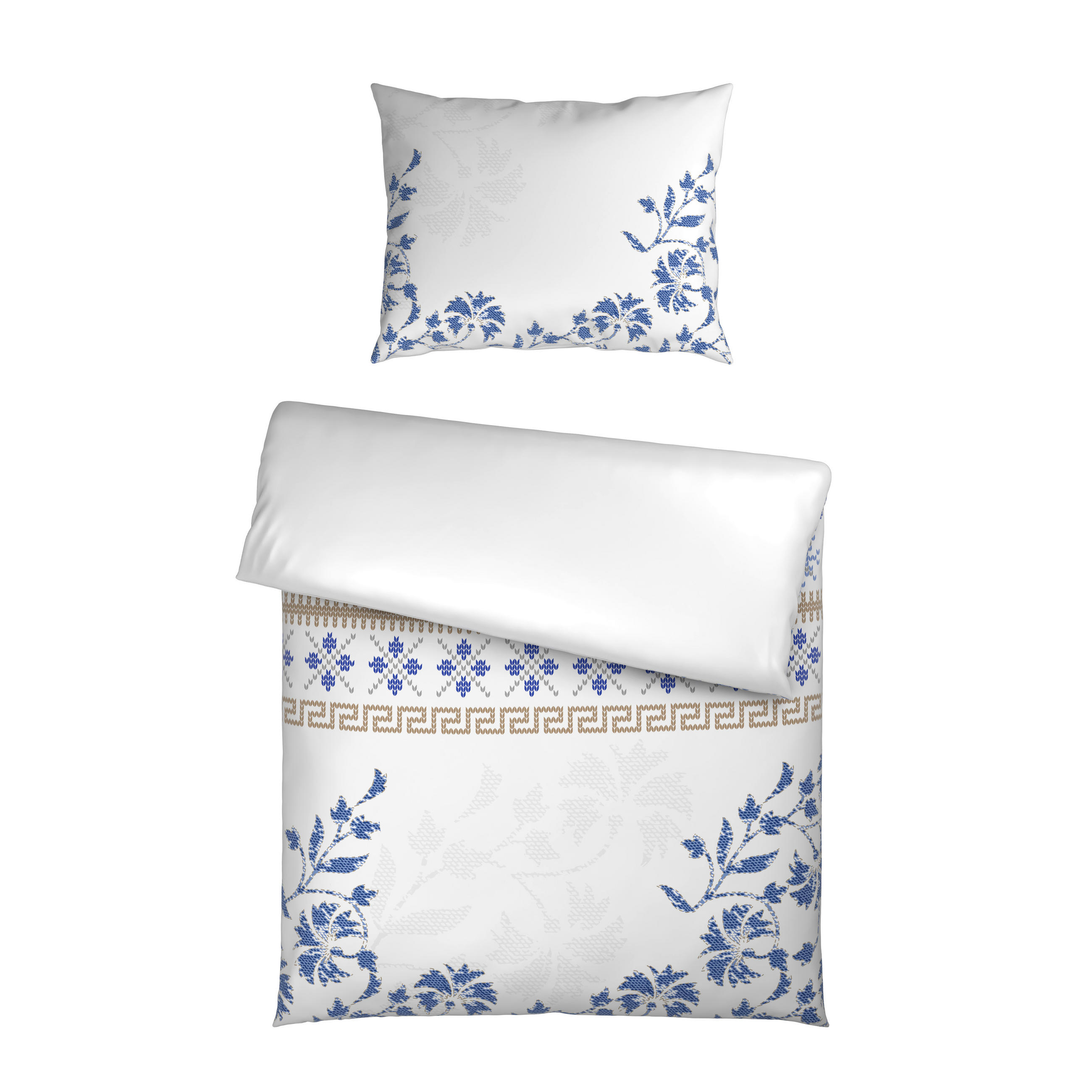 WENDEBETTWÄSCHE Satin 140/200 cm  - Multicolor, Textil (140/200cm) - Esposa