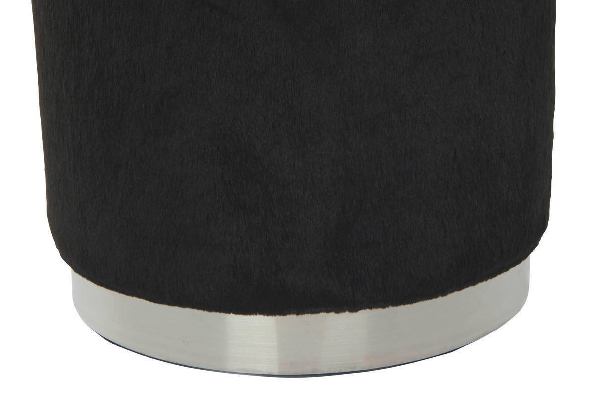 HOCKER Schwarz  - Schwarz, MODERN, Kunststoff (36/44/36cm) - Kayoom