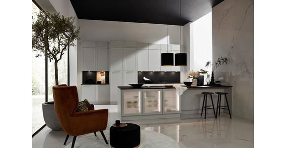 EINBAUKÜCHE   - Grau, Design, Holzwerkstoff - Dieter Knoll