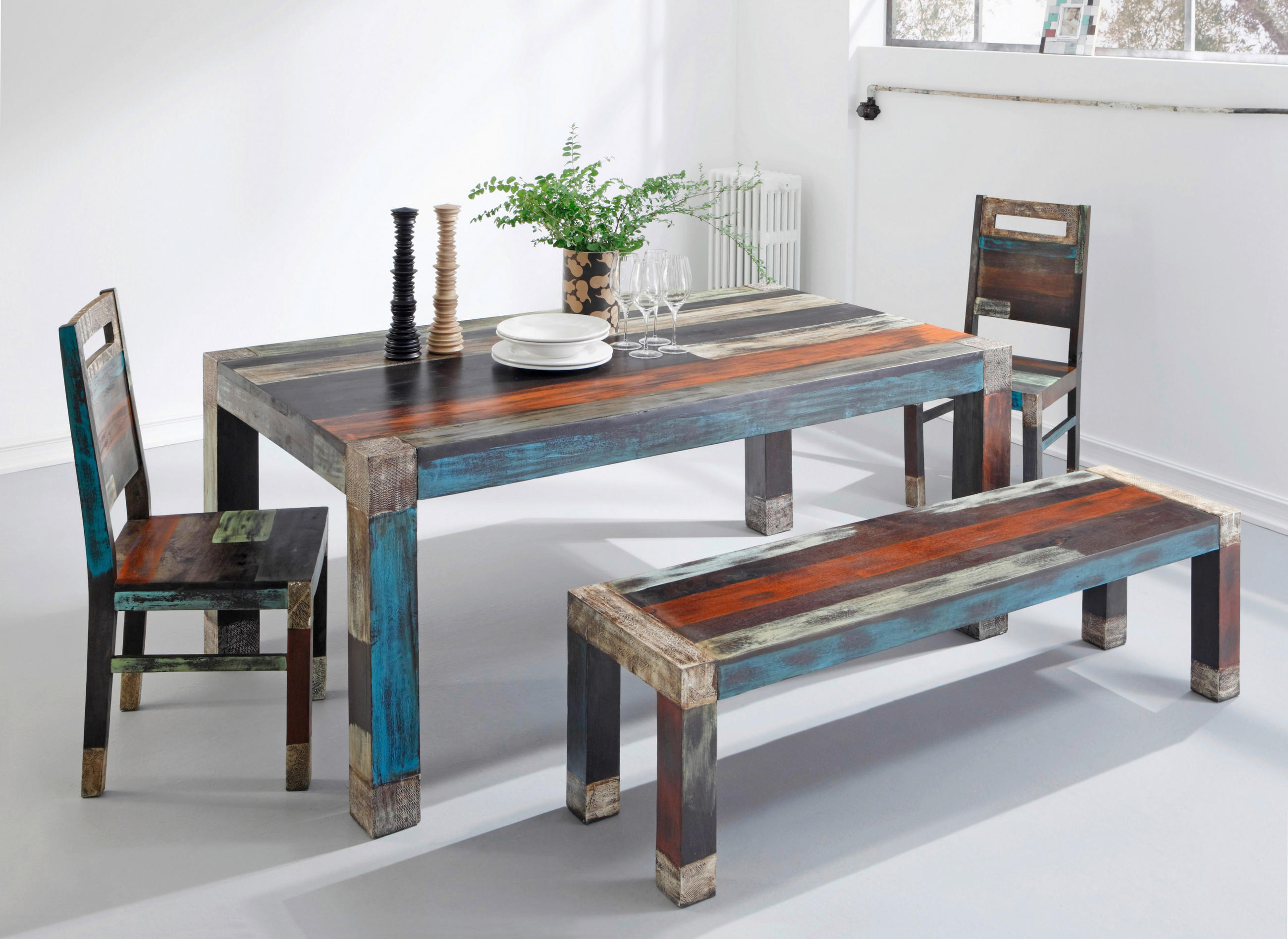 STUHL in Holz - Multicolor, Natur, Holz (45/100/45cm) - Livetastic