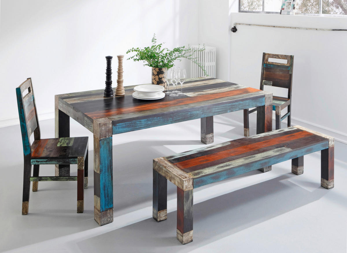 STUHL  in  - Multicolor, Natur, Holz (45/100/45cm) - Livetastic