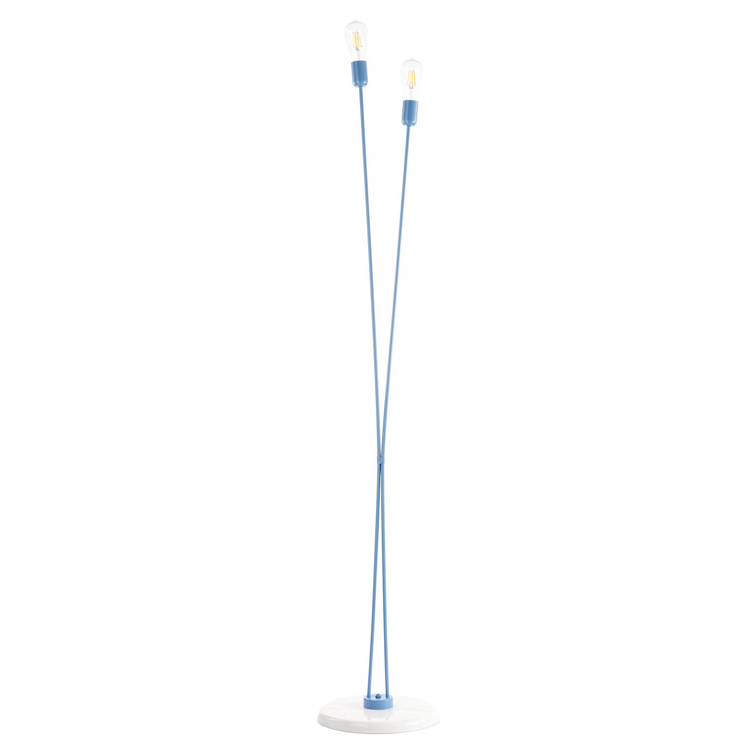 STEHLEUCHTE 32/182 cm    - Blau, Basics, Metall (32/182cm)
