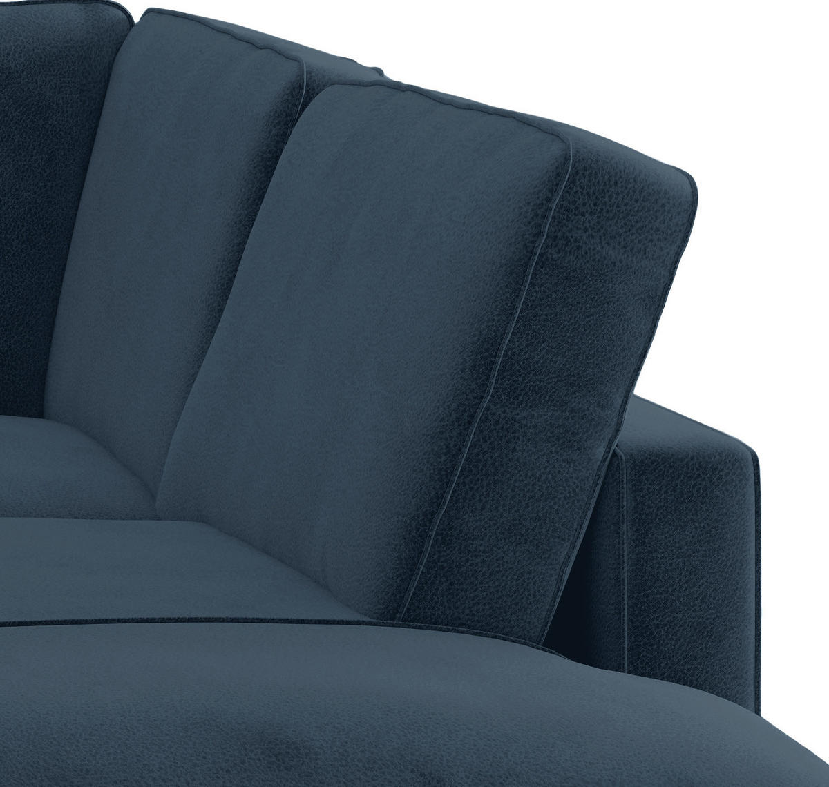 SITZGARNITUR Flachgewebe Dunkelblau  - Schwarz/Dunkelblau, Design, Textil/Metall (250/202cm) - Livetastic