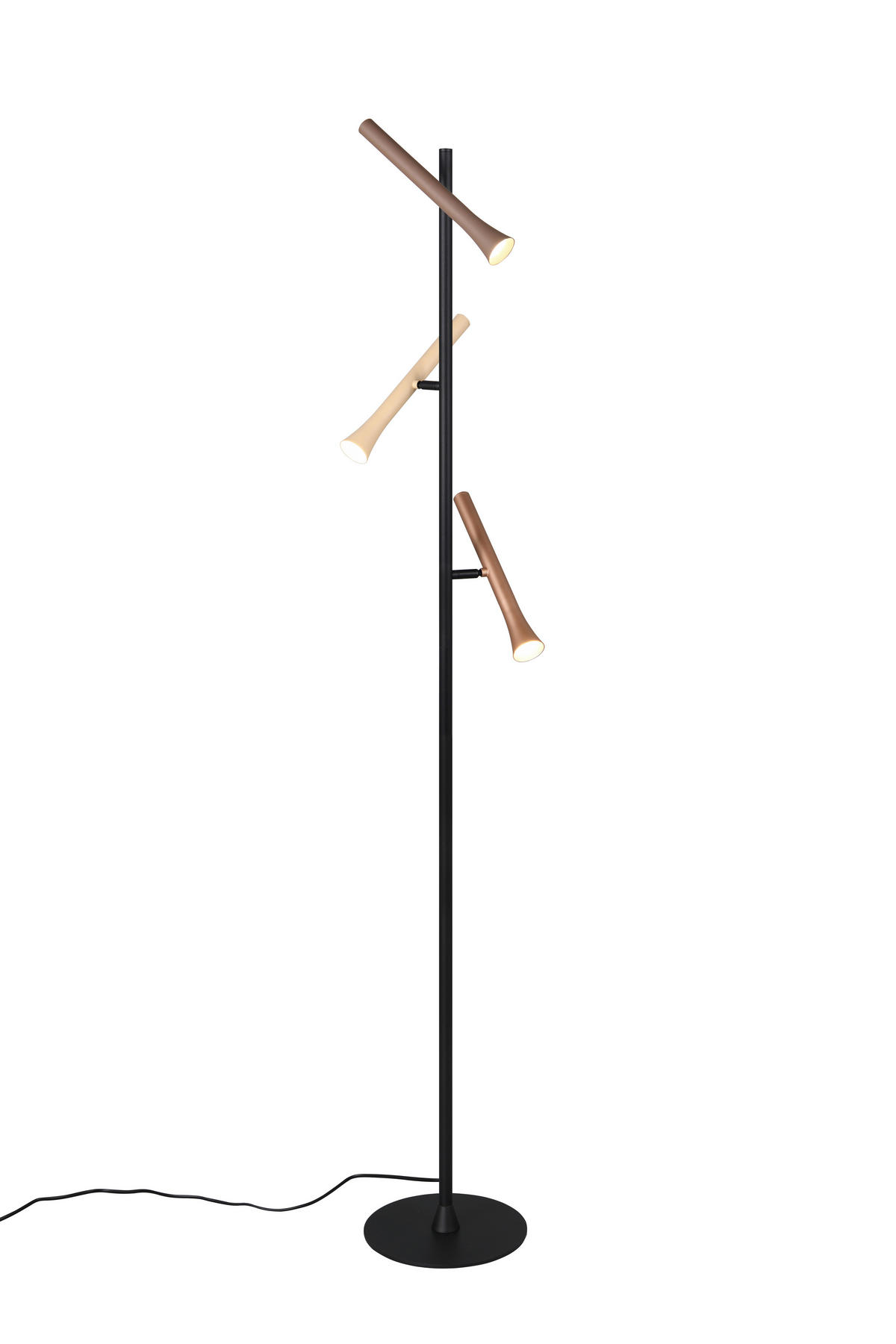 LED-STEHLEUCHTE - Beige/Multicolor, Design, Metall (23/150cm) - Trio Leuchten