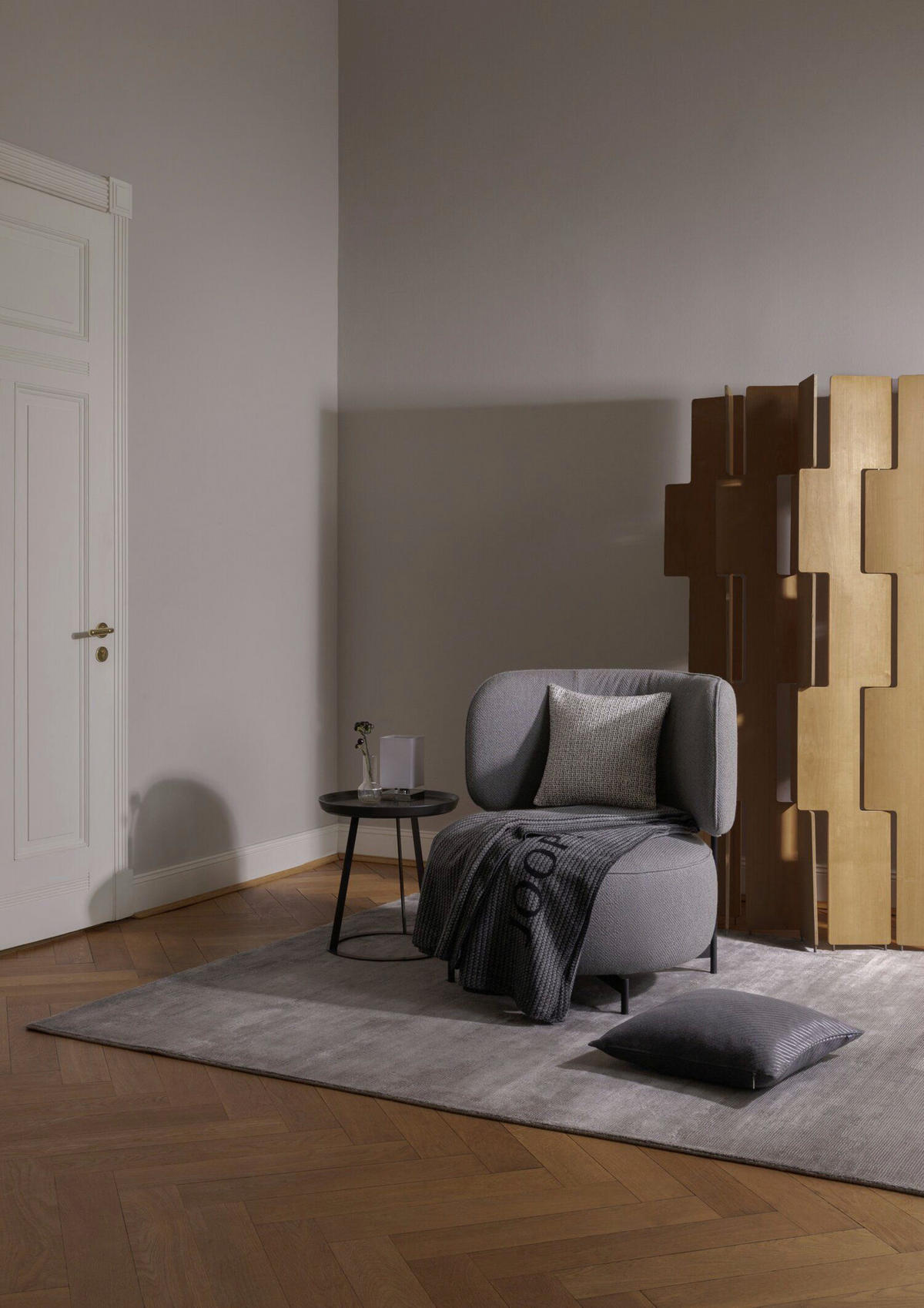 KISSENHÜLLE J! MODISH 50/50 cm  - Dunkelgrau/Anthrazit, Design, Textil (50/50cm) - Joop!